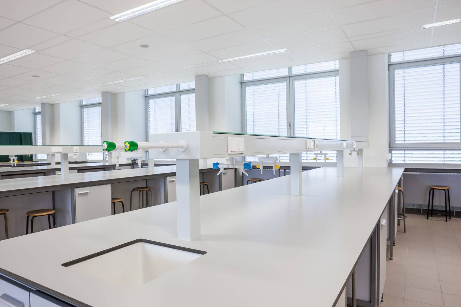 university lab study room for scientes in a large building