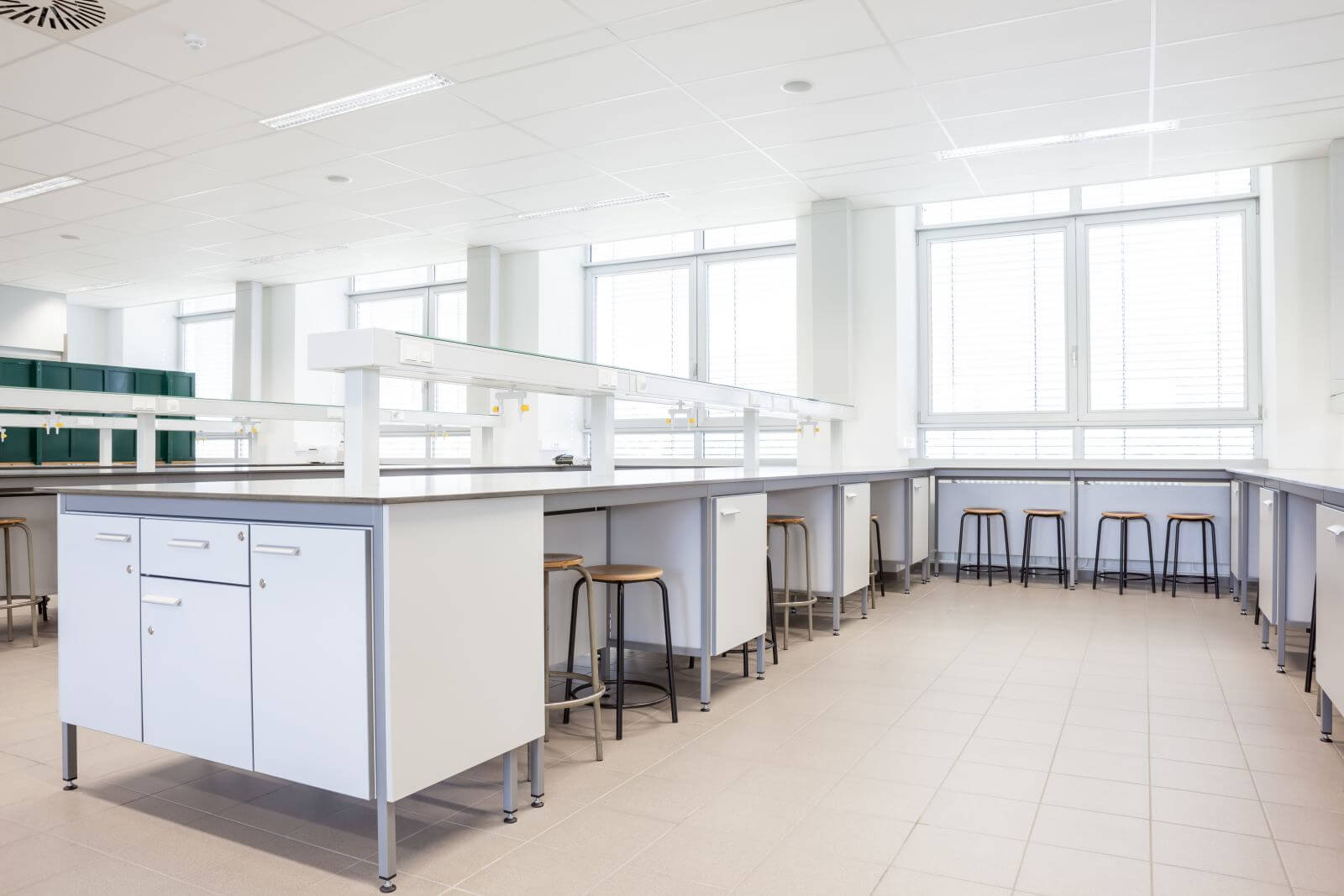 university lab study room for scientes in a large building